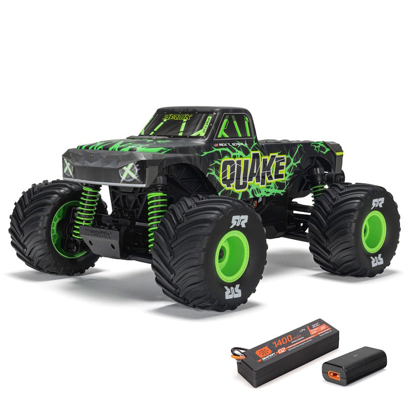 ARRMA 2137T2 [GREEN] Quake Grom 4x4 1/16 Scale RTR Brushed Monster Truck