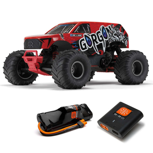 ARRMA GORGON 1/10 2WD RTR Brushed Monster Truck w/Battery Charger.