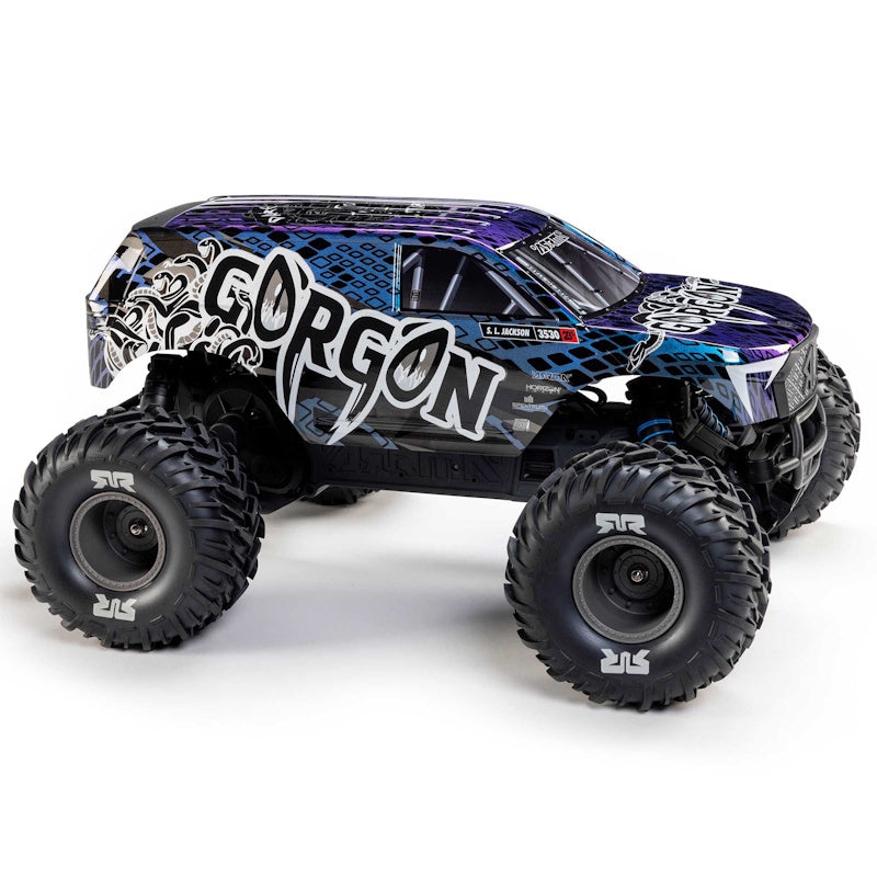 ARRMA GORGON 223S BLX 1/10 2WD RTR Brushless Monster Truck Blue/Black ARA3530T1.