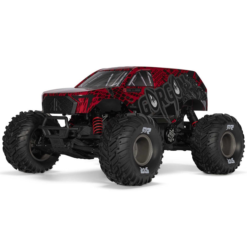 ARRMA GORGON 223S 1/10 2WD RTR Brushless Monster Truck Red/Black ARA3530T2.