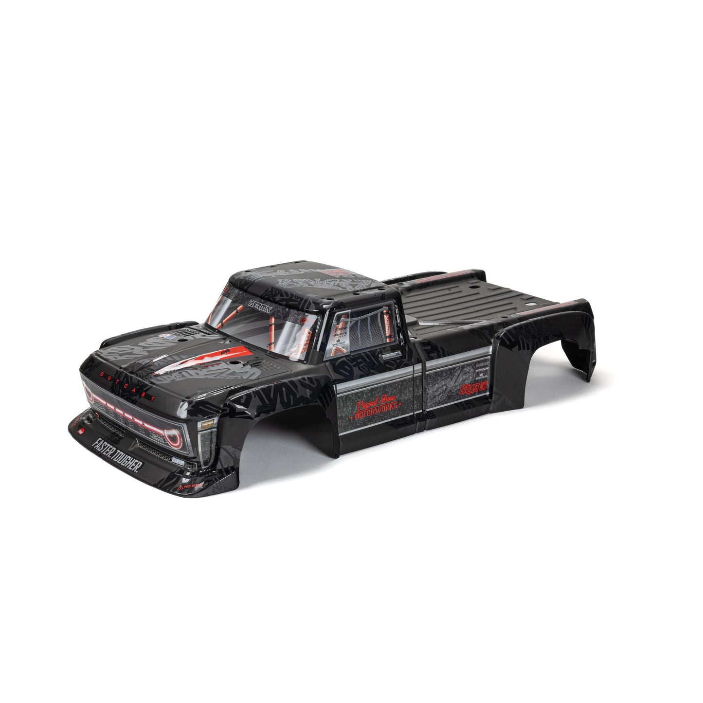 ARRMA ARA409012 Outcast 8S Painted Body Black