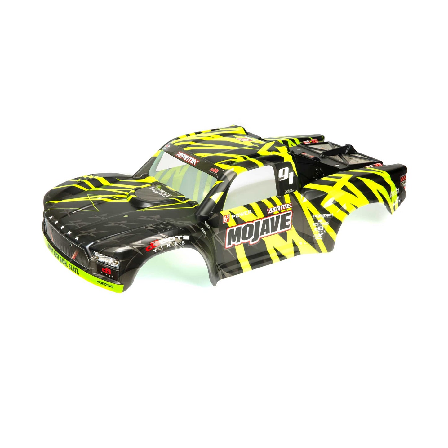 ARRMA ARA411002 Mojave 6S Painted Body Black/Green