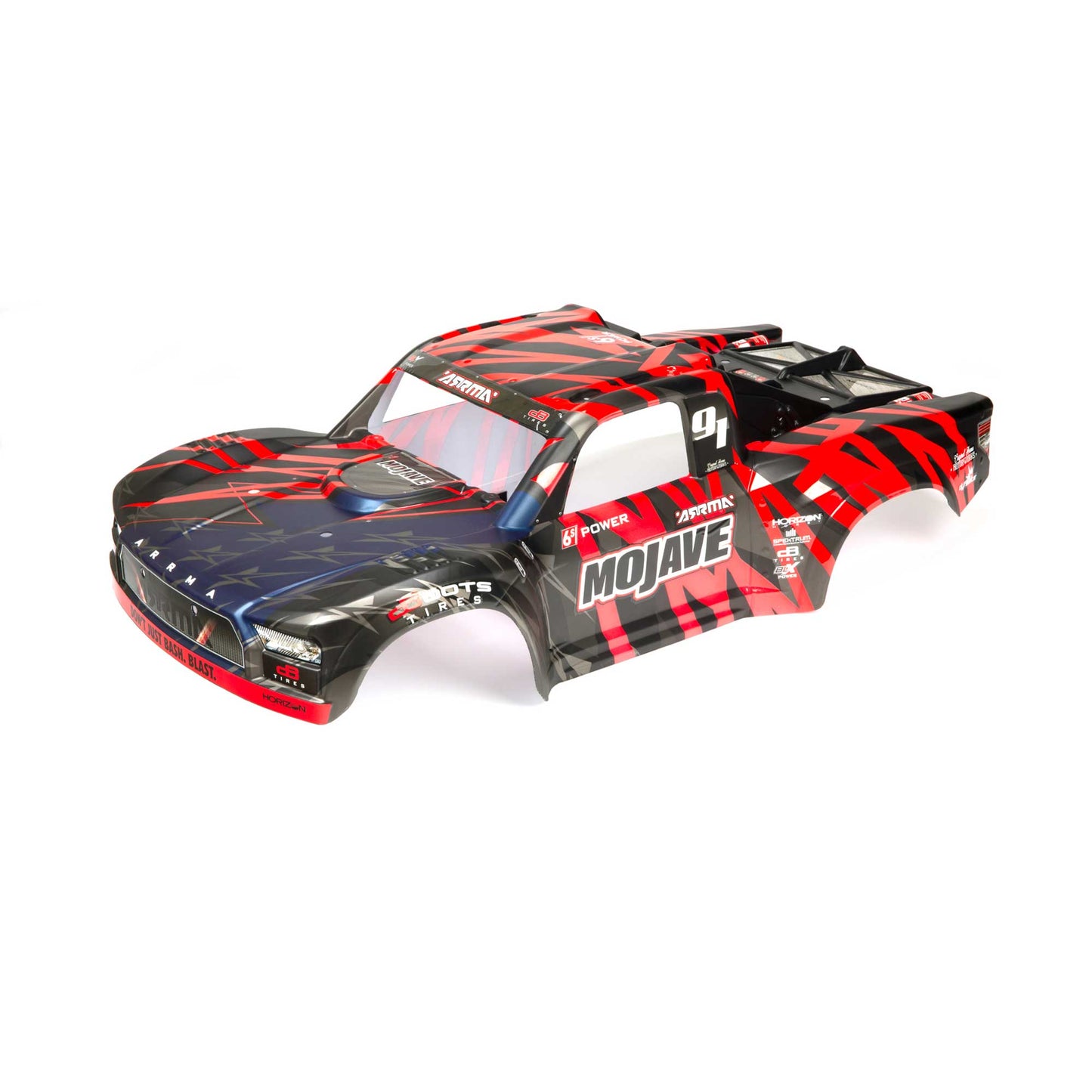 ARRMA ARA411004 Mojave 6S Painted Body Black/Red