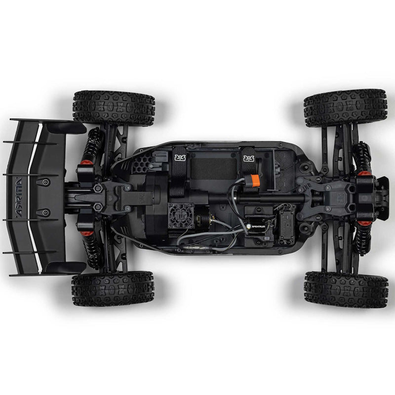 Arrma ARA4206V4T3 1/8 TYPHON MEGA 665 4X4 RTR Brushed Buggy, Red