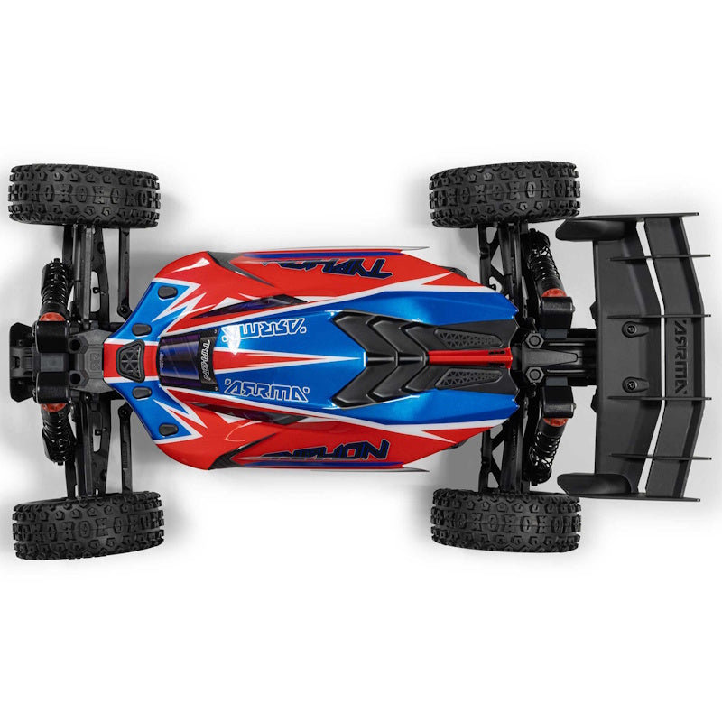 ARRMA TYPHON 223S BLX 4X4 RTR Brushless Buggy Red 1/8 Scale w/ DSC ARA4306V4T3.
