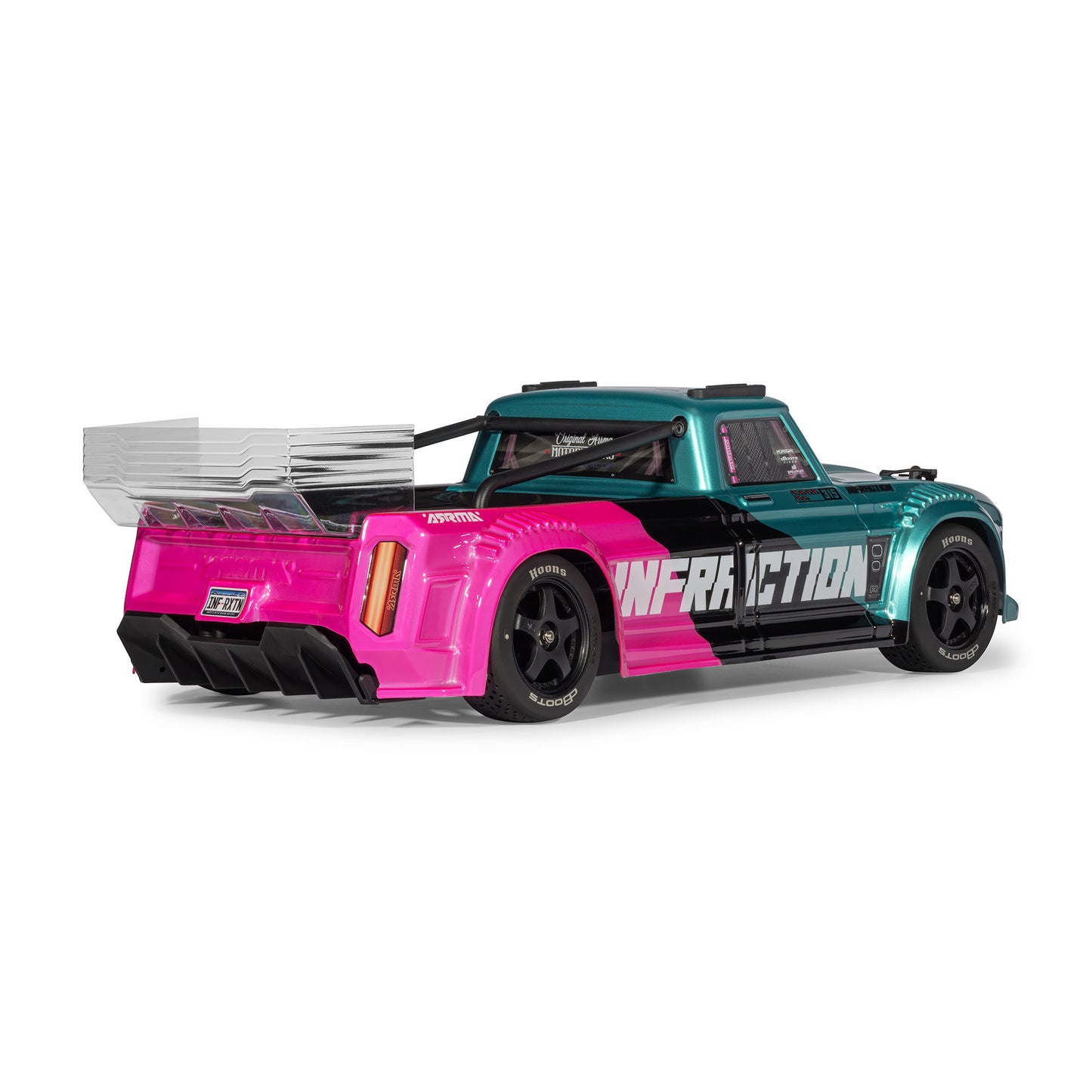 Arrma 1/8 INFRACTION 223S DSC 4X4 RTR Brushless All-Road Street Bash - Teal/Pink.