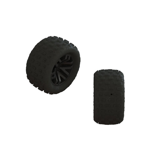 ARRMA ARA550112 dBoots 'FORTRESS' Tire Set Glued Black 2 Pairs