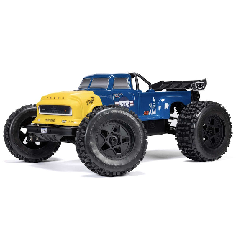 ARRMA - ARA8611V6T2 1/8 NOTORIOUS 6S V6 4X4 BLX Brushless Stunt Truck RTR, Blue