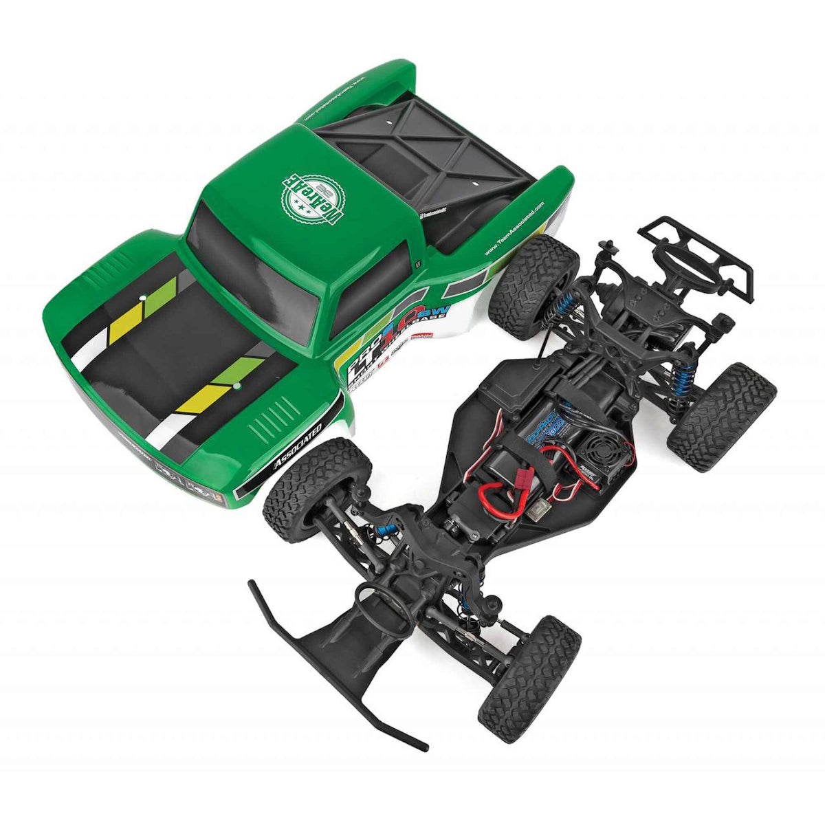 Associated 70023C - 1/10 Pro2 LT10SW Short Course Truck RTR LiPo Combo, Green