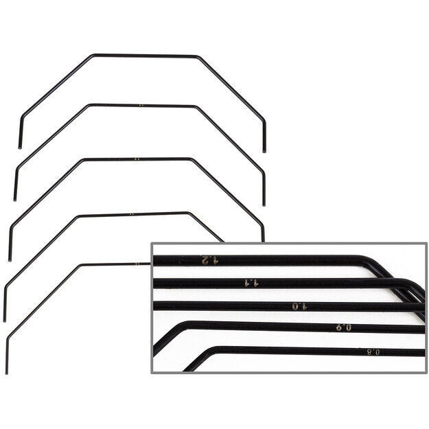 Team Associated ASC92458 RC10B7 Rear Anti-roll Sway Bars (5) - PowerHobby