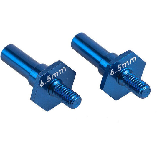 Team Associated ASC92462 RC10B7 6.5mm Aluminum Front Axles (2) - PowerHobby