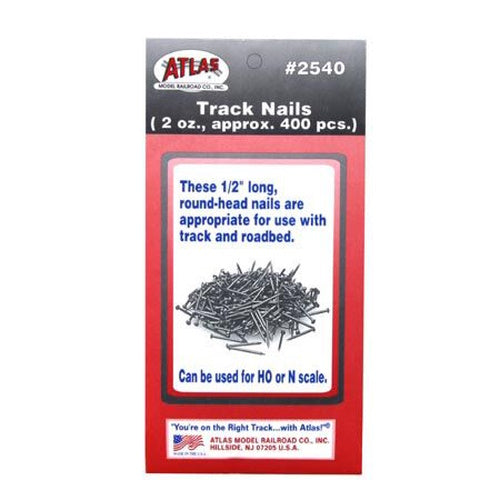Atlas ATL2540 Railroad Ho/N Scale Track Nails - PowerHobby