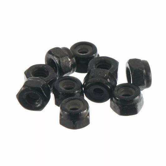 Axial AX31147 M2 Nylon Locking Hex Nut (Black) (10pieces)