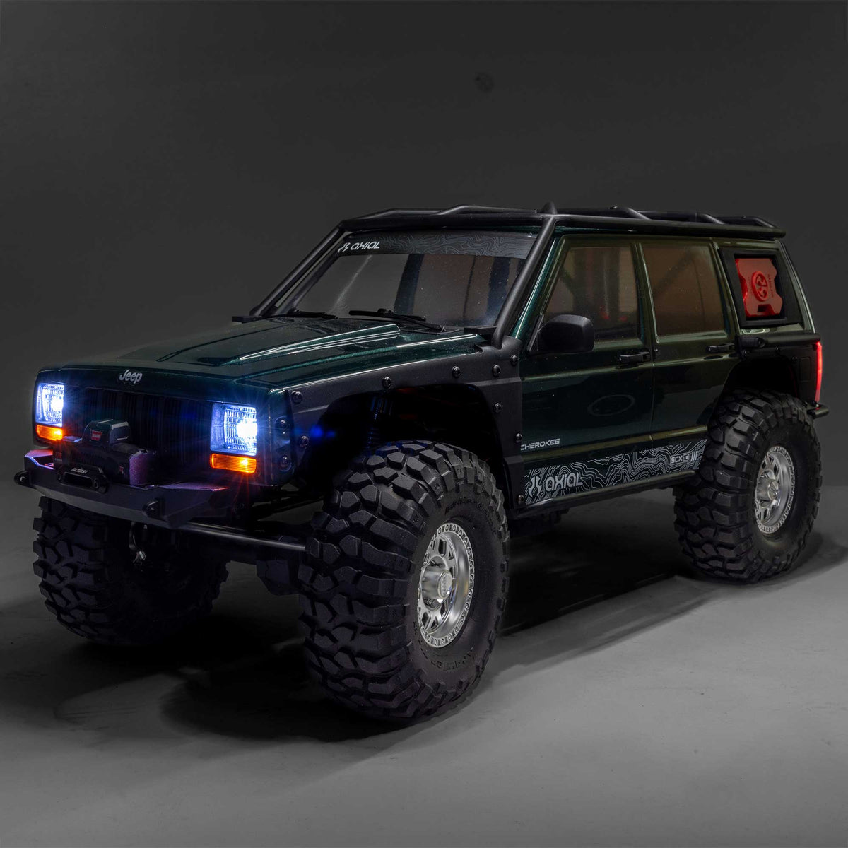 Axial AXI-2037T1 1/10 SCX10 III Jeep Cherokee XJ 4X4 RTR Brushed Rock Crawler, Green