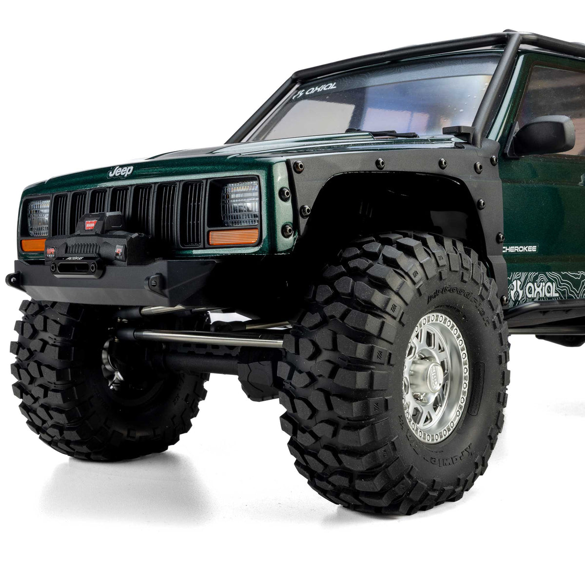 Axial AXI-2037T1 1/10 SCX10 III Jeep Cherokee XJ 4X4 RTR Brushed Rock Crawler, Green