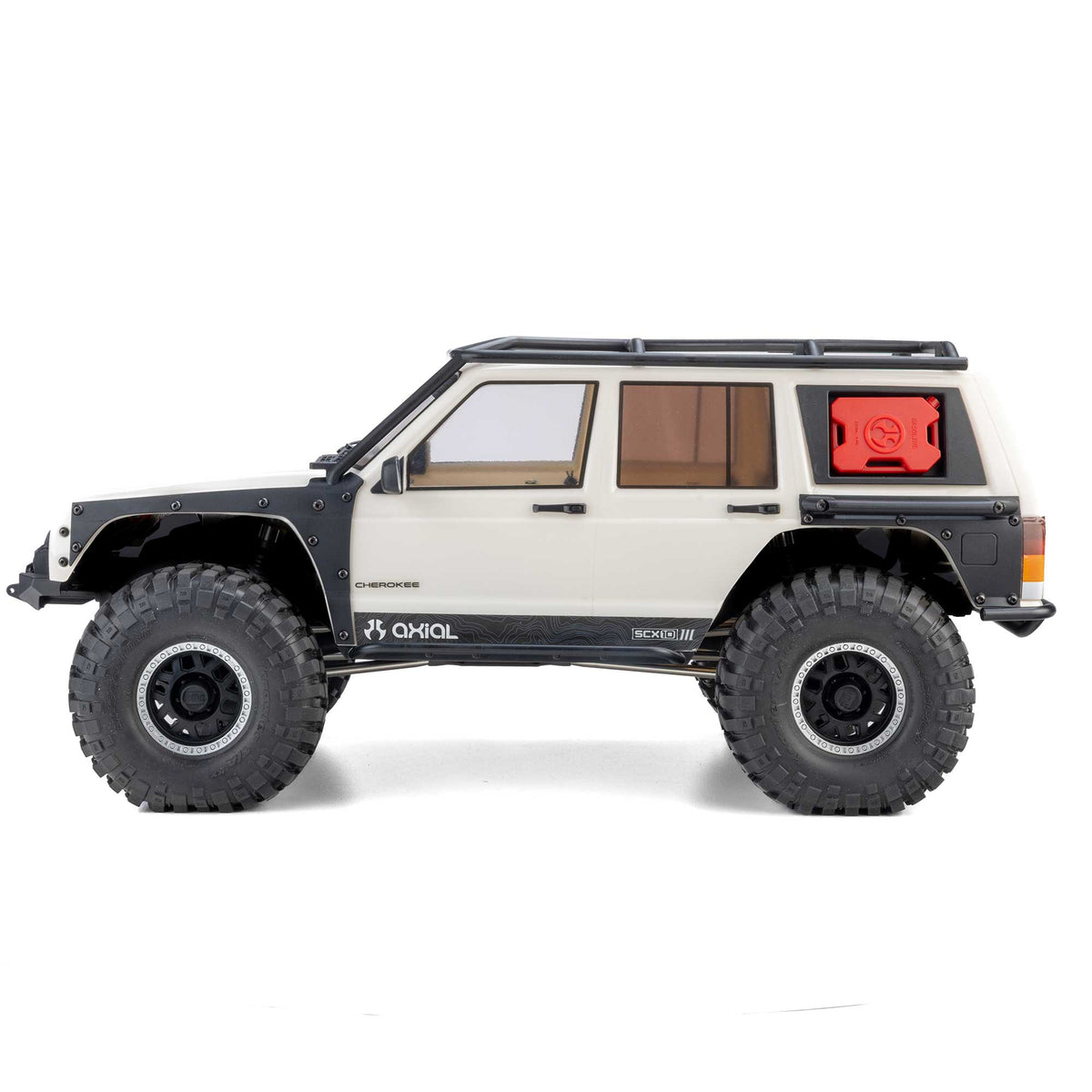 Axial AXI-2037T2 1/10 SCX10 III Jeep Cherokee XJ 4X4 RTR Brushed Rock Crawler, White