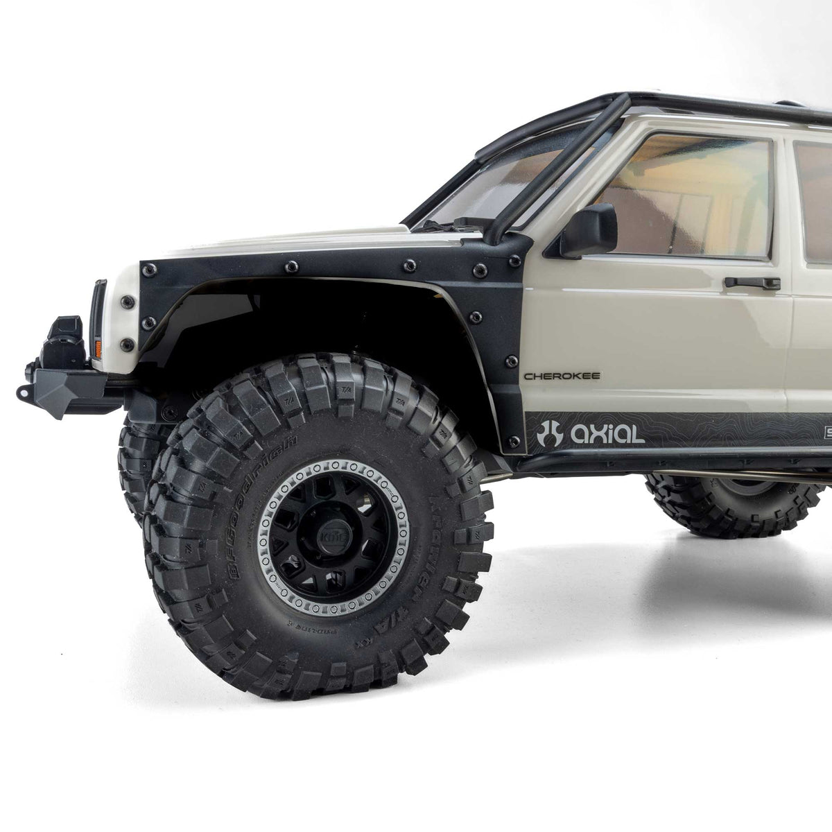 Axial AXI-2037T2 1/10 SCX10 III Jeep Cherokee XJ 4X4 RTR Brushed Rock Crawler, White