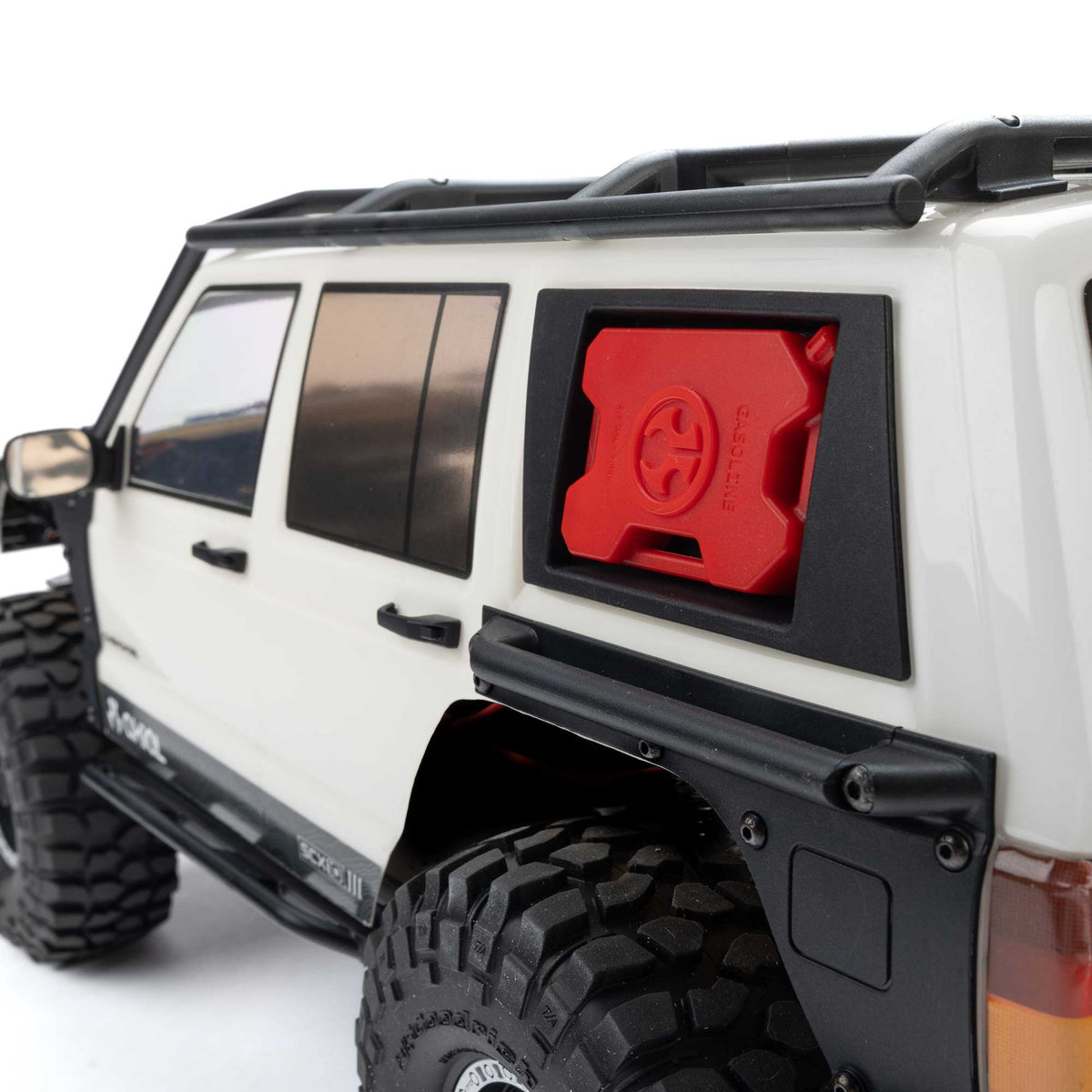 Axial AXI-2037T2 1/10 SCX10 III Jeep Cherokee XJ 4X4 RTR Brushed Rock Crawler, White
