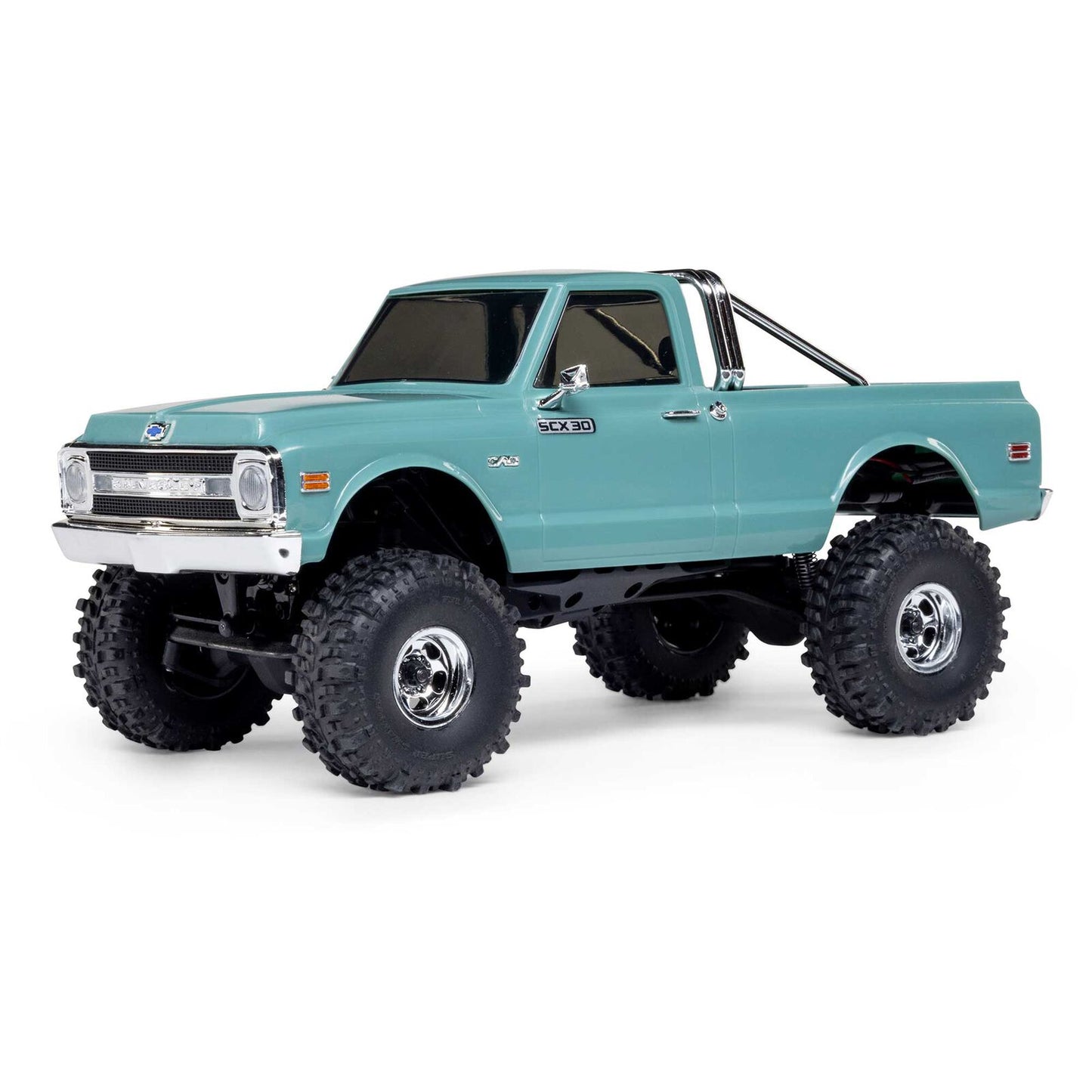 Axial SCX30 Chevrolet K10 Teal 1/30 Rock Crawler (Battery & Charger Included)