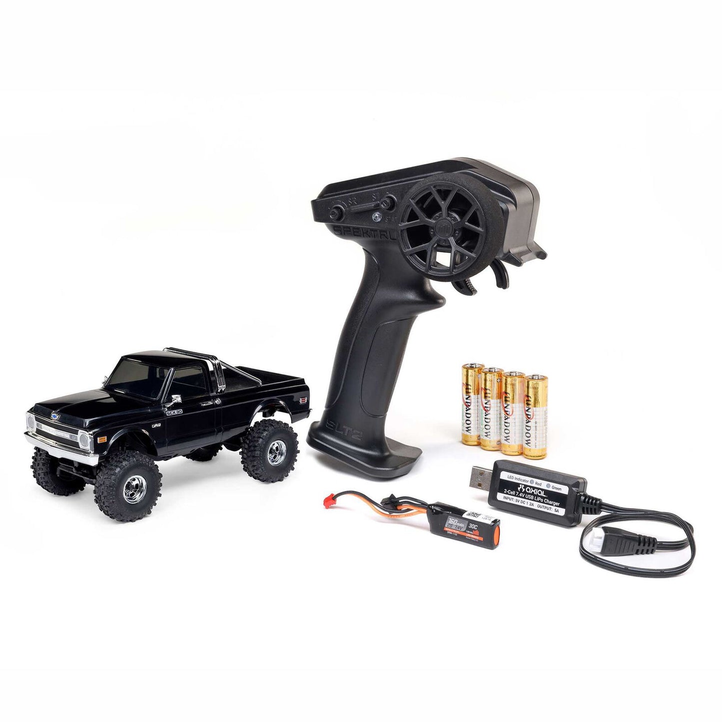 Axial 1/30 SCX30 Chevrolet K10 4X4 RTR Brushed Rock Crawler w/ Battery & Charger.