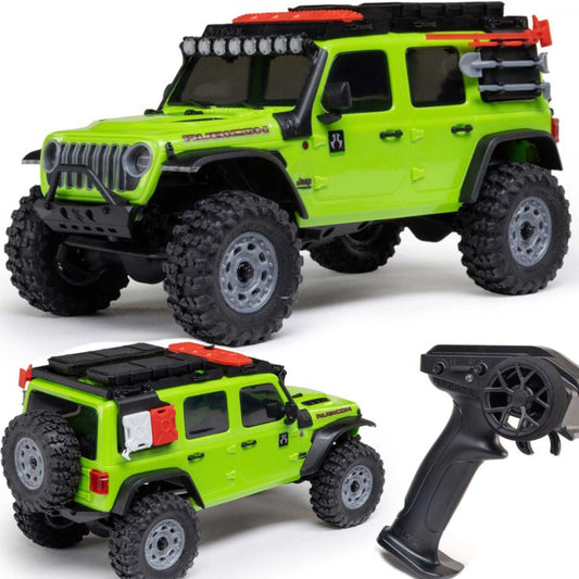 Axial 2261T1 GREEN SCX30 Jeep Wrangler JLU 1/30 4WD Mini Crawler w/2.4GHz Radio