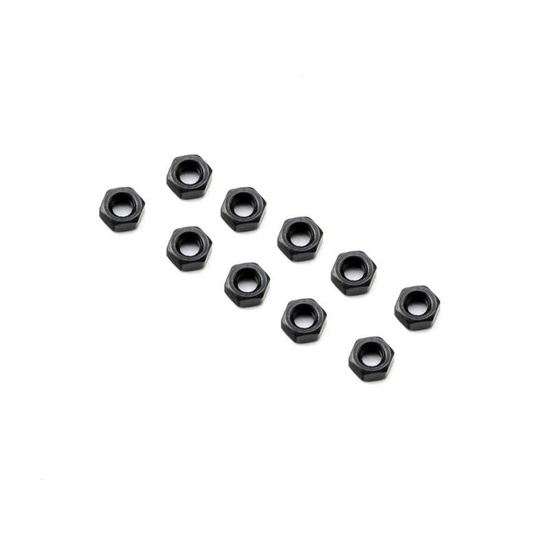 Axial AXI-3837 M3 Nut, Thin, Black (10).
