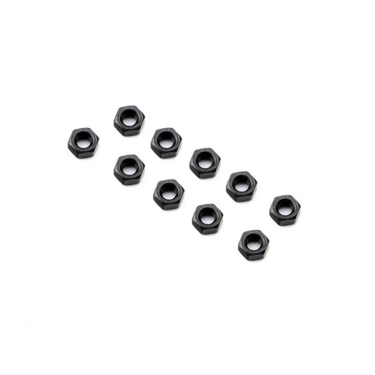 Axial AXI-3837 M3 Nut, Thin, Black (10).