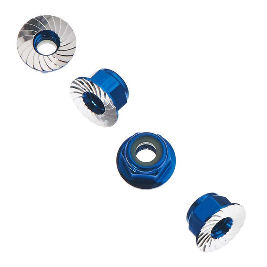 Axial AXIC1046 Wheel Nut M4 Blue Set