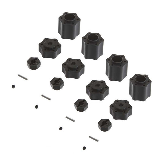 Axial AXIC8027 Hex Hub Conv Set 12mm Wraith