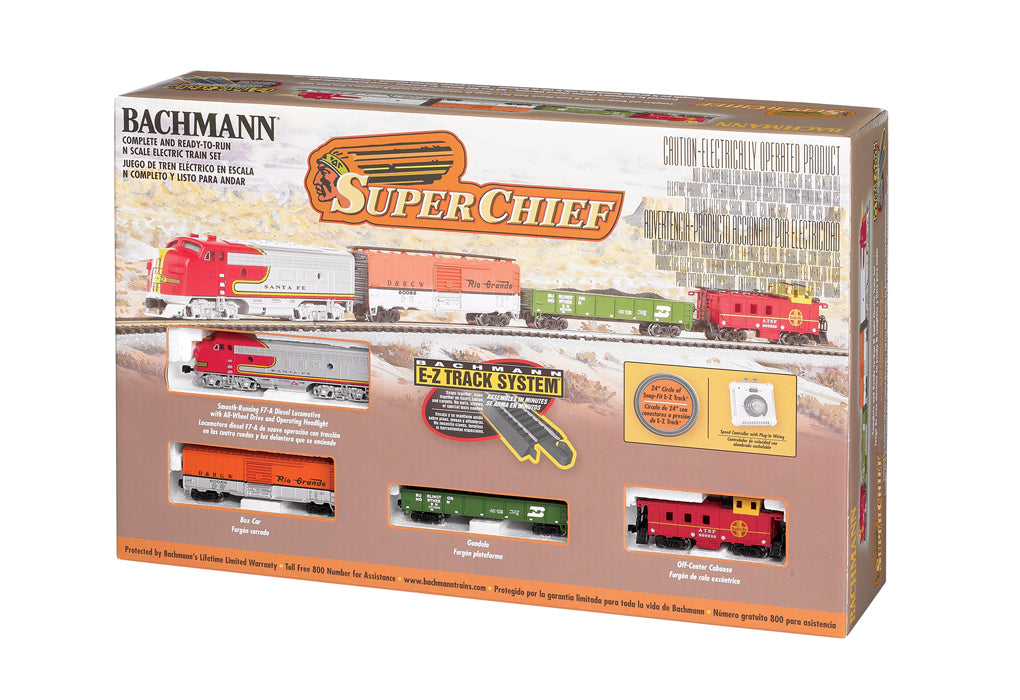 Bachmann 24021 Super Chief Train Set Santa Fe N Scale
