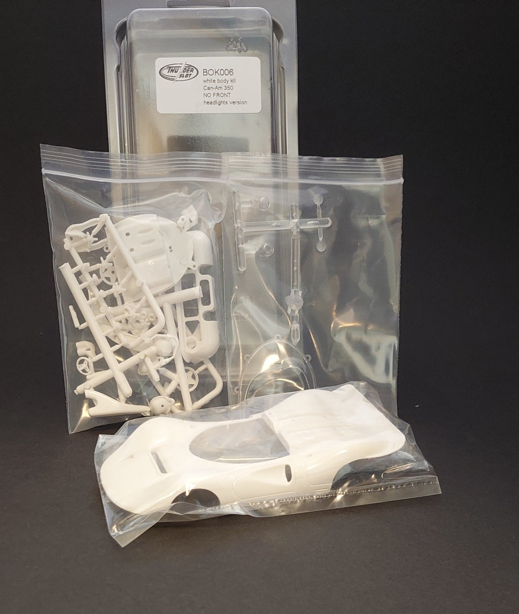 Thunderslot Ferrari 350 Body White Kit 1/32 Slot Car BOK006 No Headlights
