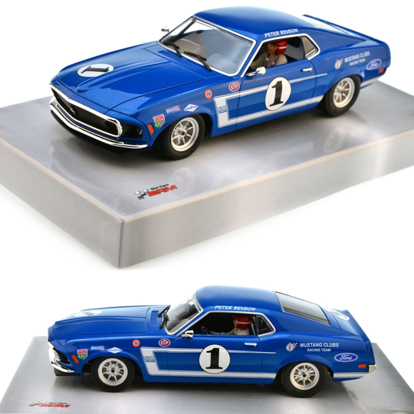 BRM Ford Mustang Boss 302 Trans-Am Laguna Seca 1969 1/24 Slot Car BRM194