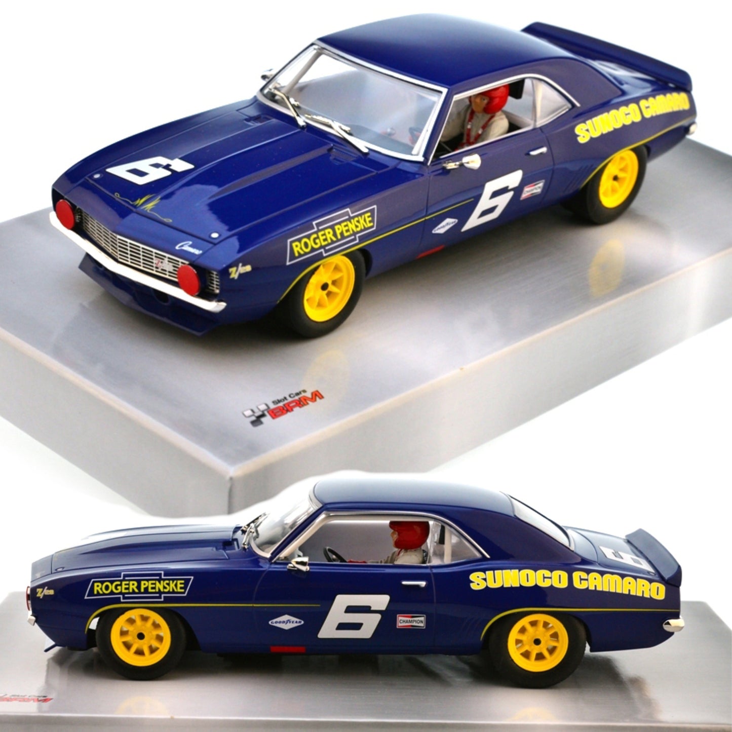 BRM Chevy Camaro Z28 Sunoco Trans-Am Mark Donohue 1/24 Slot Car BRM196.
