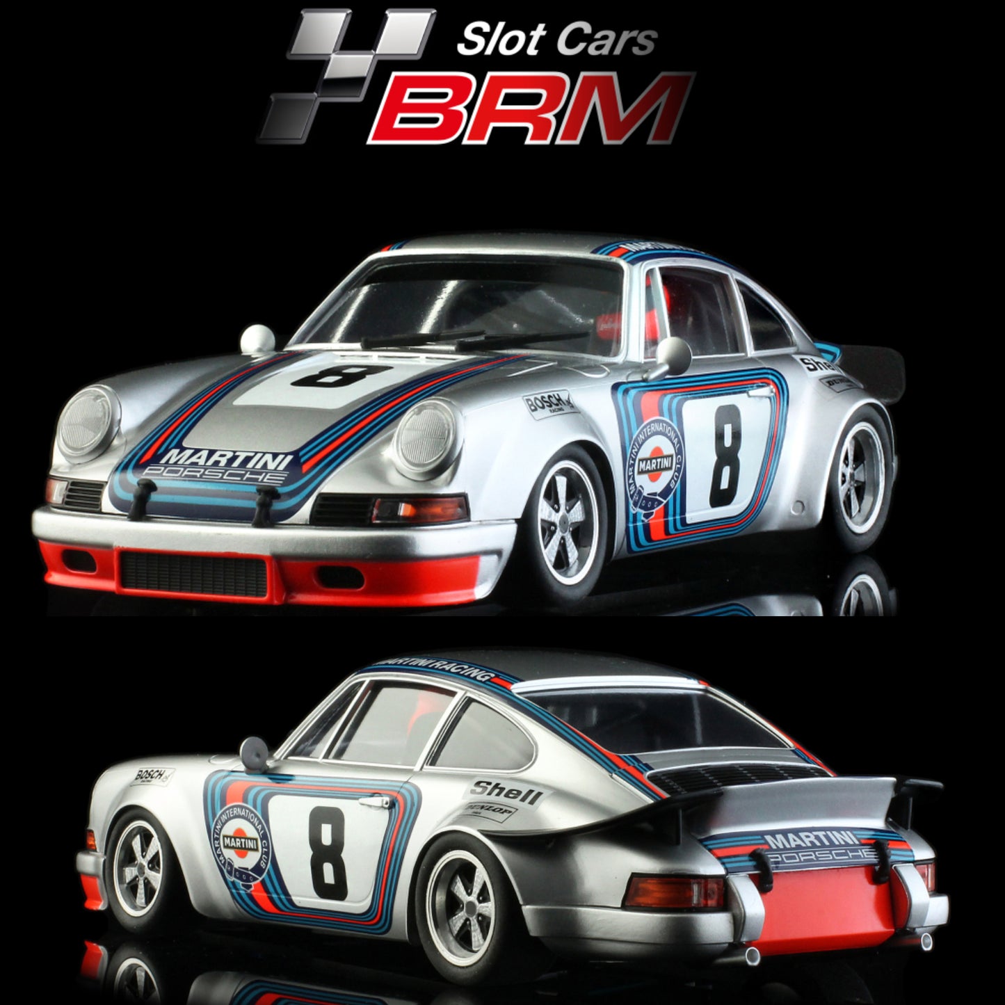 BRM Porsche 911 RSR Martini '73 Targa Florio Winner 1/24 Slot Car BRM211