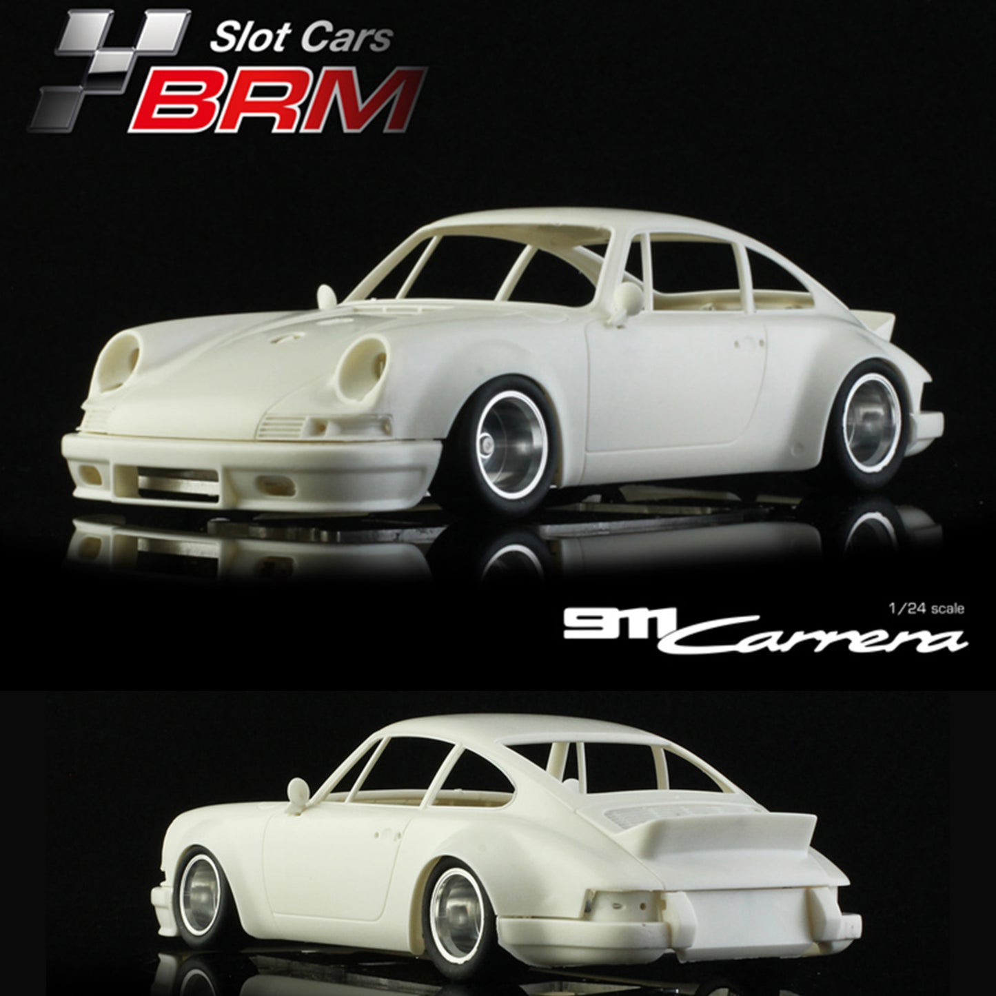BRM Porsche 911 RSR White Kit 1/24 Slot Car BRM214