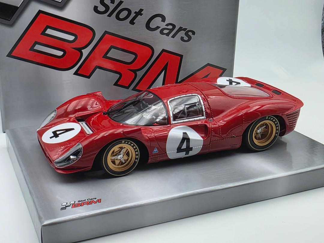 BRM Ferrari 330 P4 #4 Monza 1000km 1967 1/24 Slot Car BRM204
