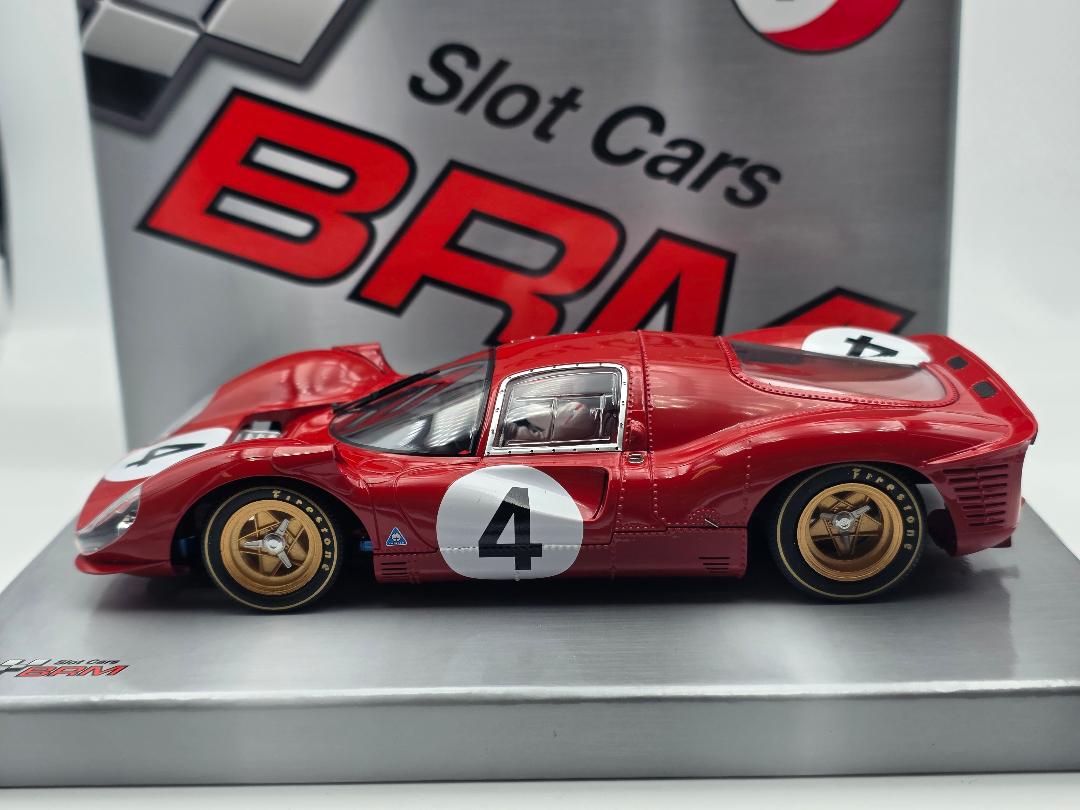 BRM Ferrari 330 P4 #4 Monza 1000km 1967 1/24 Slot Car BRM204