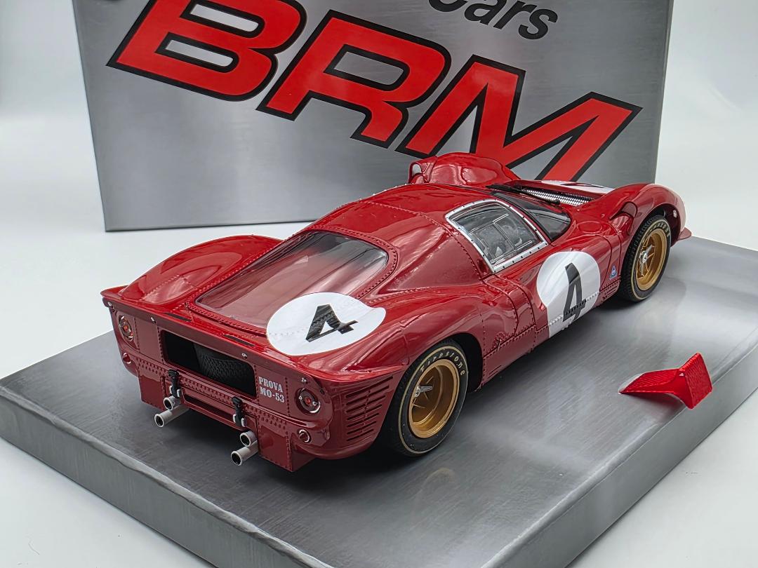 BRM Ferrari 330 P4 #4 Monza 1000km 1967 1/24 Slot Car BRM204
