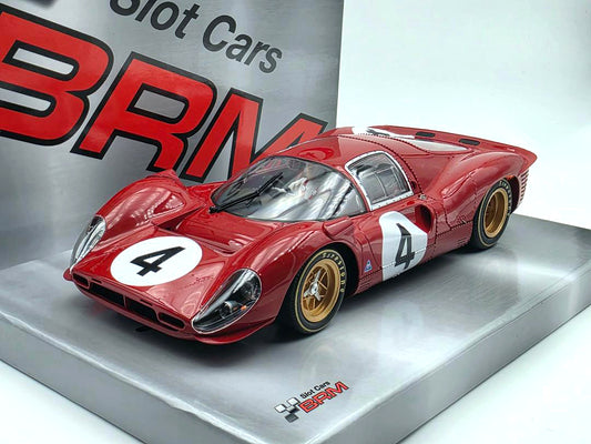 BRM Ferrari 330 P4 #4 Monza 1000km 1967 1/24 Slot Car BRM204