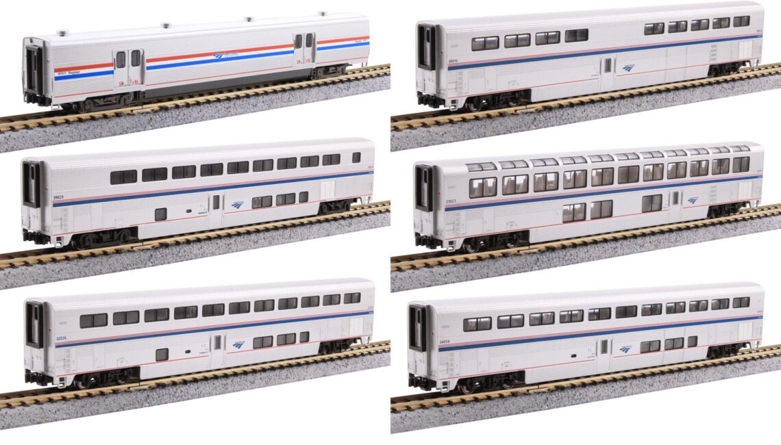 Kato N Scale Amtrak Superliner I Phase VI 6-Car Set 10-1789