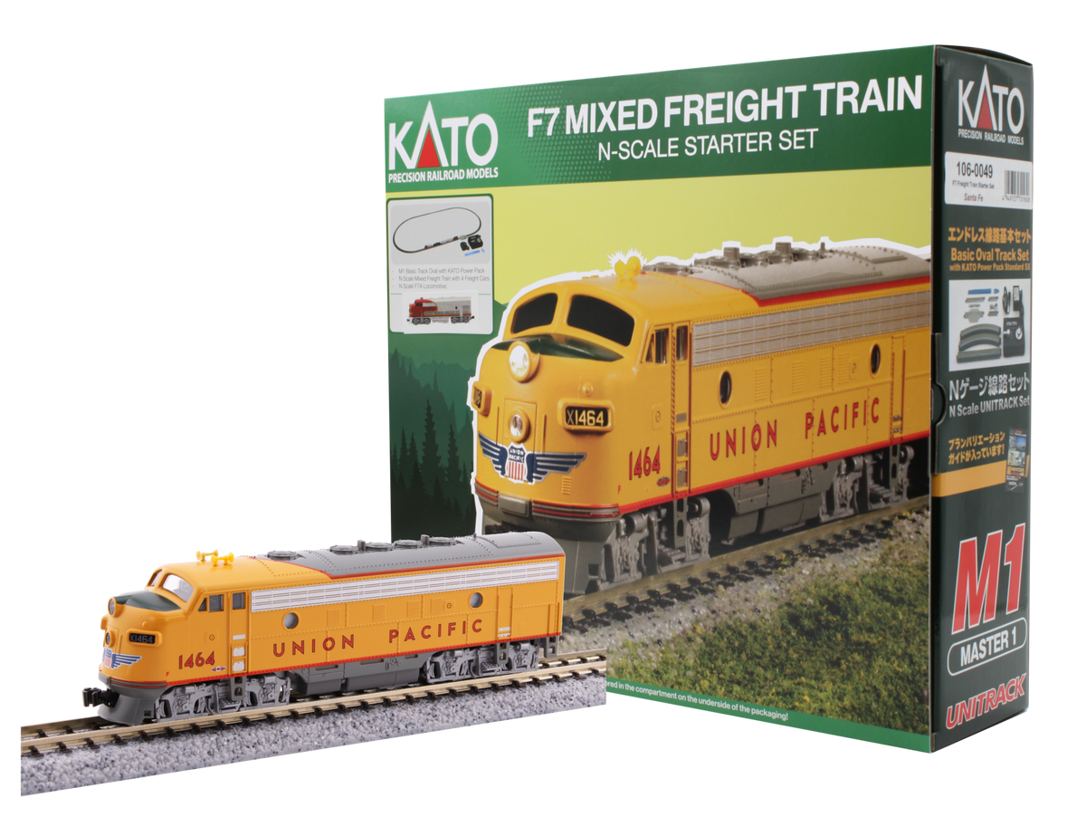 KATO 106-0050 N Scale Union Pacific F7 Freight Train Starter Set