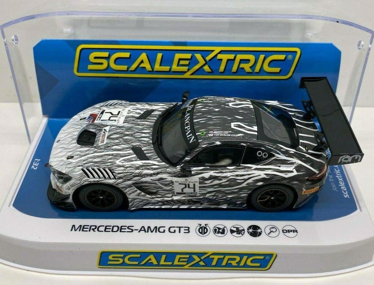 Scalextric C4162 Mercedes AMG GT3 Monza 2019 1/32 Slot Car.
