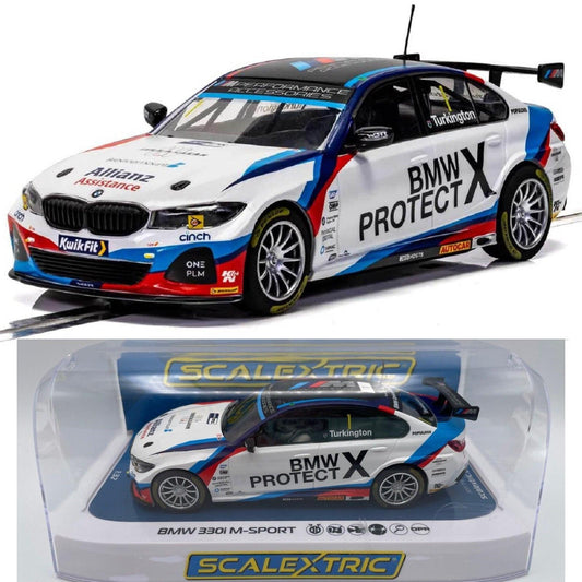 Scalextric C4188 BMW 330I M-Sport BTCC 2019 Colin Turkington 1/32 Slot Car.