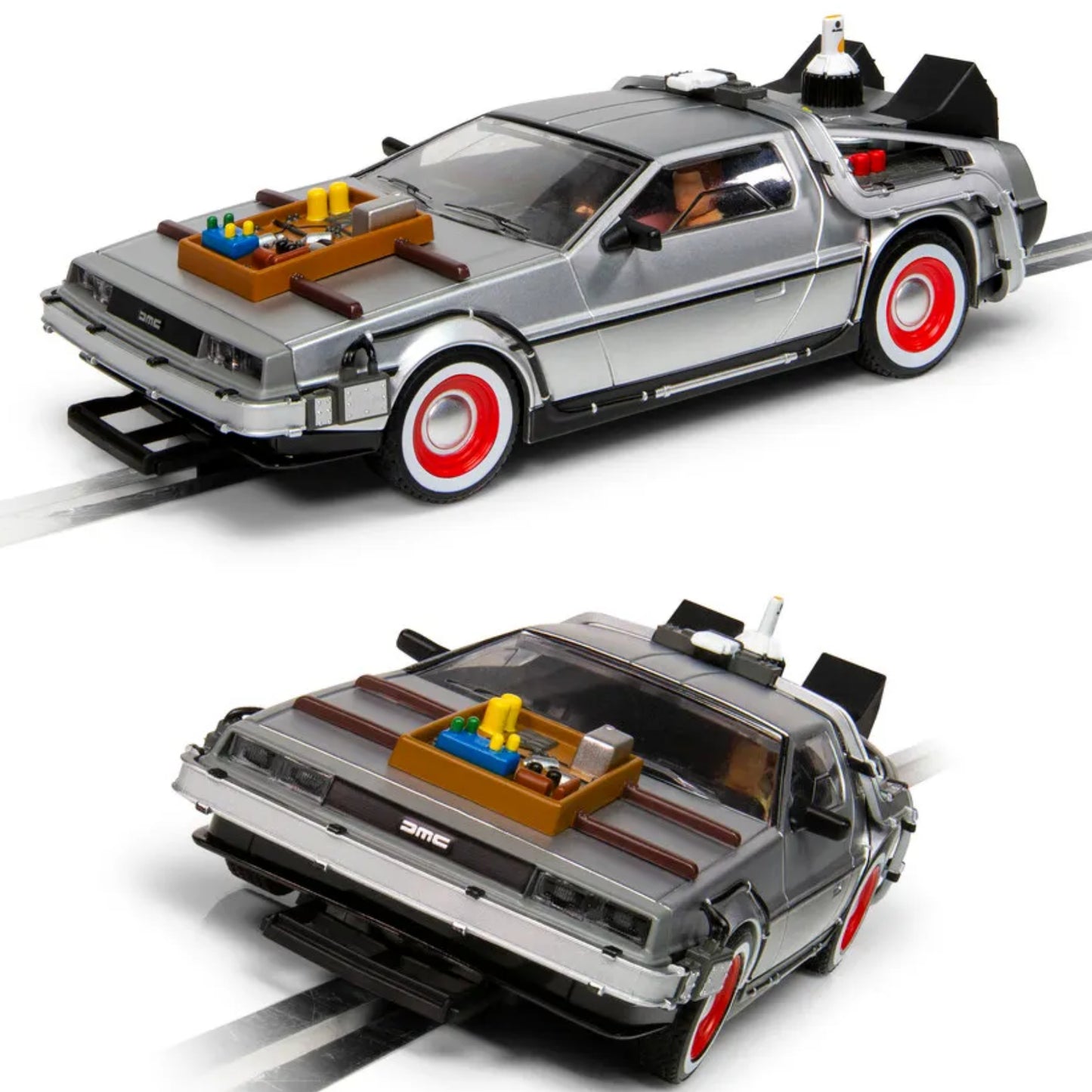 Scalextric C4307 DeLorean Back To The Future Part 3 Time Machine 1/32 Slot Car