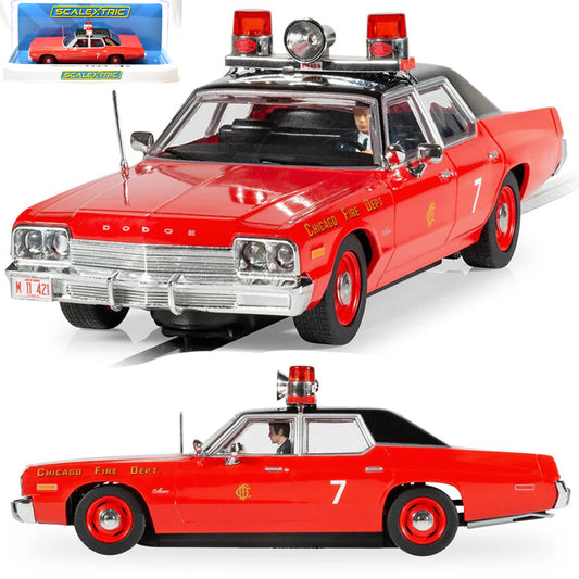 Scalextric C4408 Dodge Monaco Chicago Fire Department 1/32 Slot Car DPR