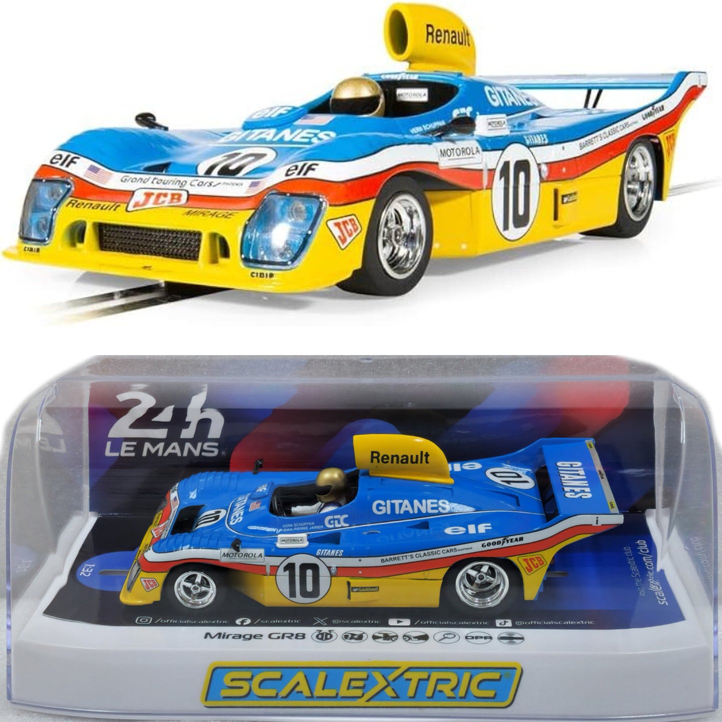 Scalextric C4444 Mirage GR8 Le Mans 1977 1/32 Slot Car DPR