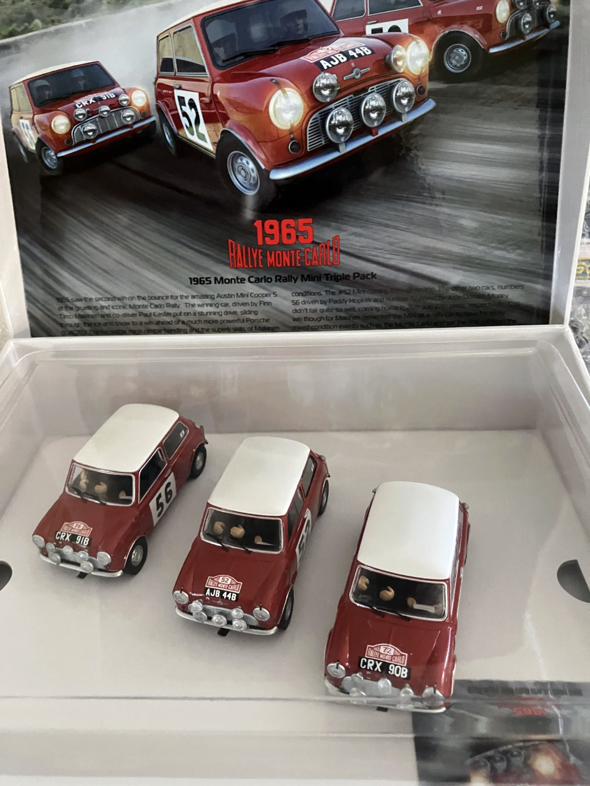 Scalextric C4488A 1965 Monte Carlo Rally Mini Triple Pack 1/32 Slot Car