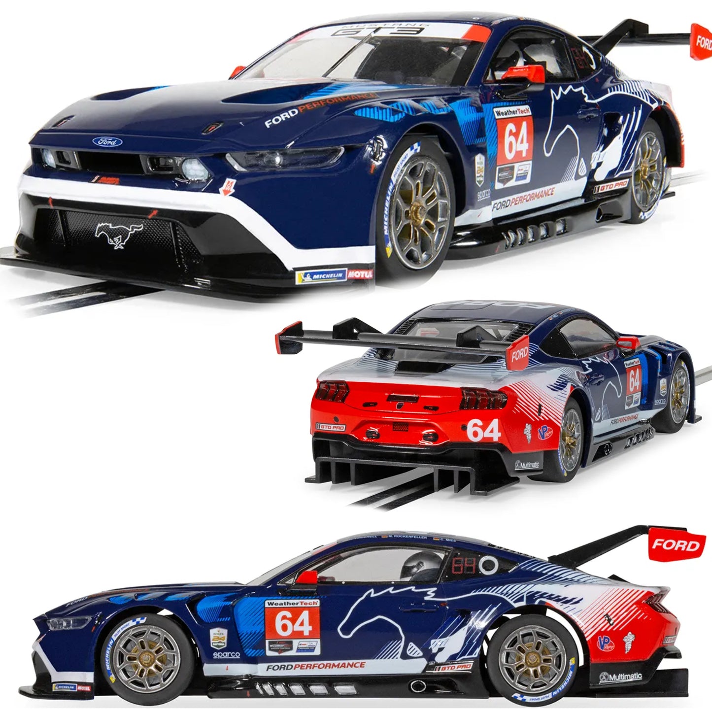 Scalextric C4503 Ford Mustang GT3 Multimatic Motorsports 1/32 Slot Car DPR