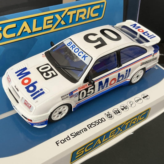 Scalextric C4505 Ford Sierra RS500 Peter Brock Bathurst 1989 1/32 Slot Car DPR.