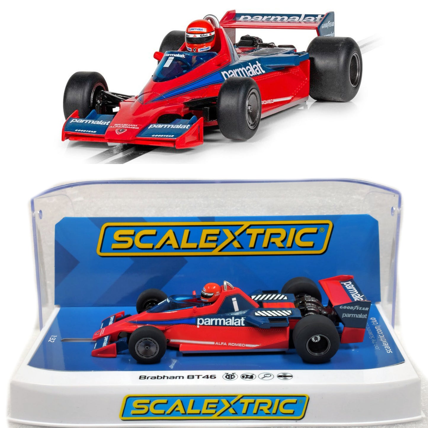 Scalextric C4510 Brabham BT46 Niki Lauda Italian GP 1978 1/32 Slot Car